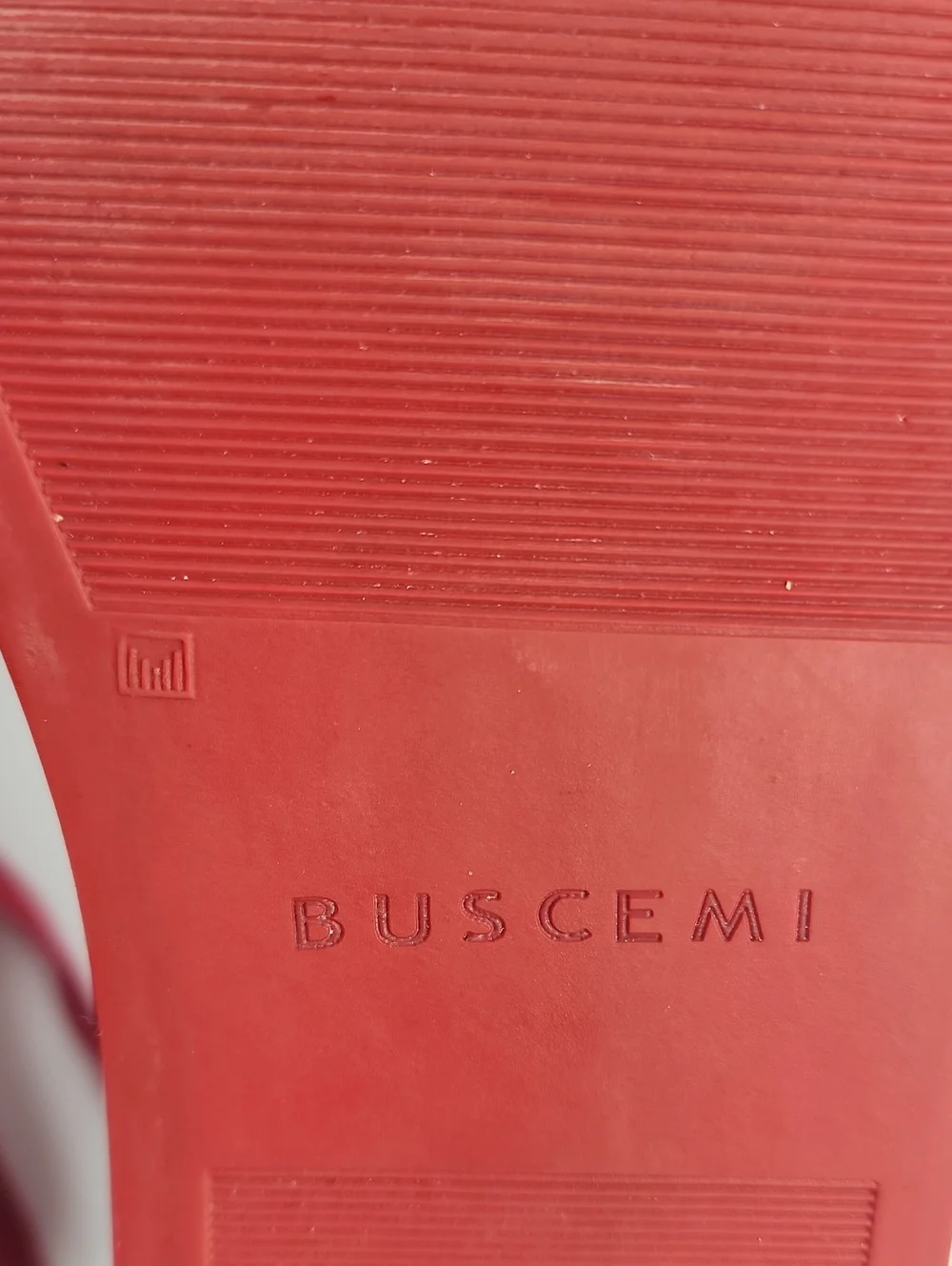 Red Authentic Buscemi Alta Sneakers Size 40